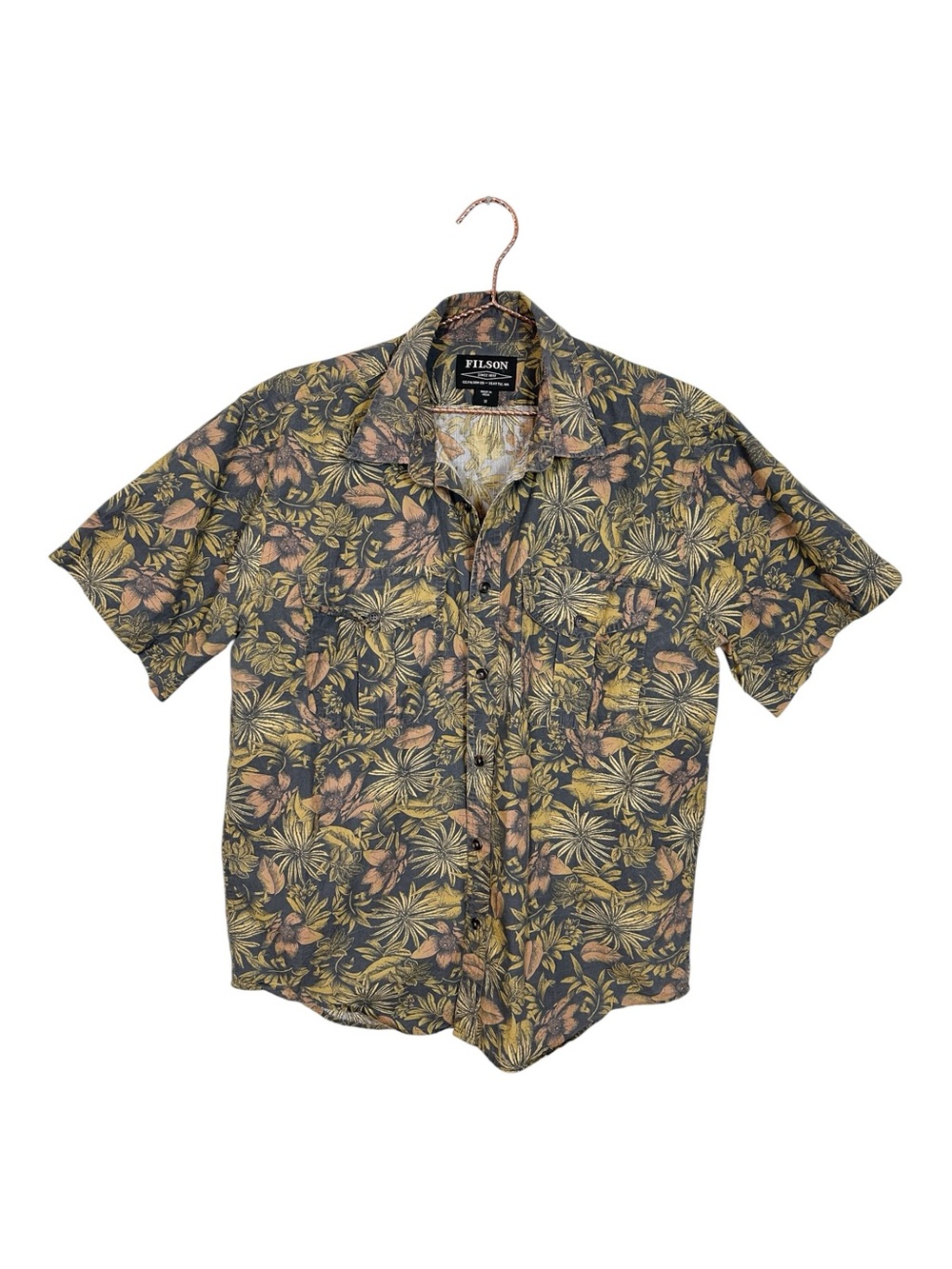 Filson Washed Short Sleeve Feather Cloth Shirt